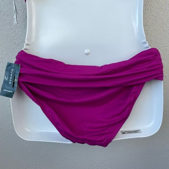 NWT Lauren Ralph Lauren Matching Bikini and Bottoms Size 10 - Picture 7 of 8